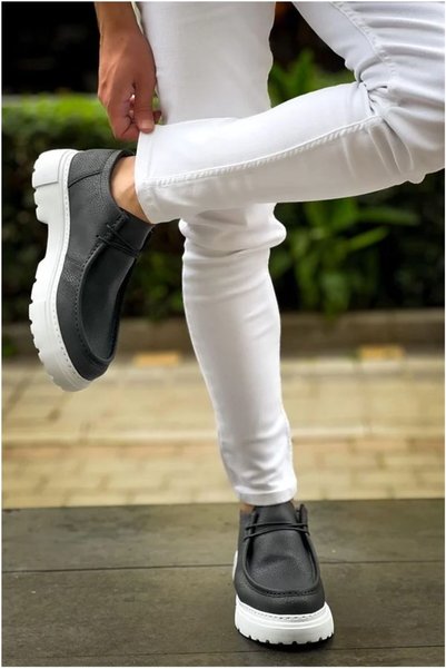 Nur store Çanta Men's Modern Walking Lace-Up City Sneakers · Color: Black · S...