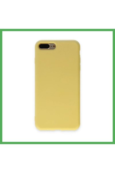 Nur store Çanta iPhone 7 Plus Case, Nano Velvet Silicone Interior - Yellow, B...