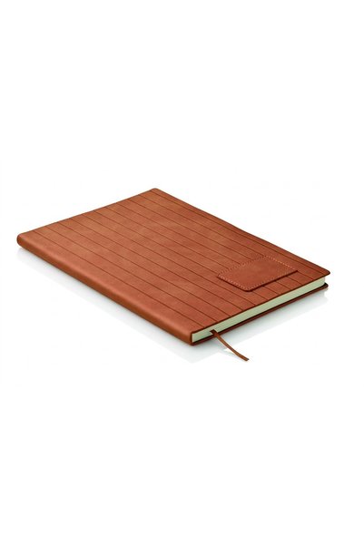 JOY CREATIVE Caiet A5, coperta PU fumurie cu nervuri, 160 pagini liniate, Joy...