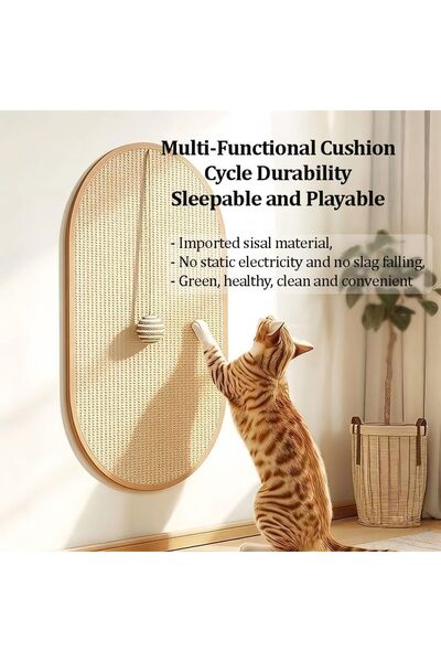 SmartMaster Cat Scratcher Mat, 23.6 * 11.8 Inch Natural Sisal Cat Scratch Mat...
