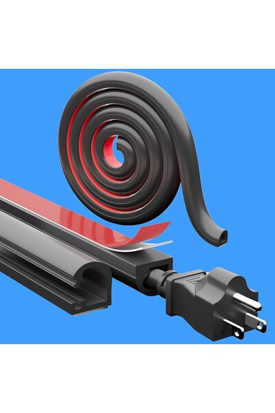 KASTWAVE Wall Cord Hider 78 Inch, Self Adhesive Cable Hider Cord Cover for Wi...
