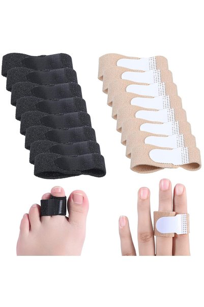 KASTWAVE 16 Pcs Finger Wraps Broken Toe Wraps Finger Splints Tapes Hammer Fin...