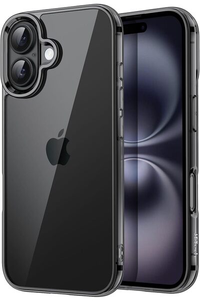JETech Case for iPhone 16 Plus, Anti-Yellowing, Black