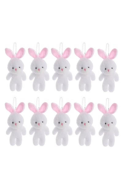 Choice 10Pcs -set 10Pcs Cartoon Animal Little Rabbit Plush Toy Keyring Stuffe...