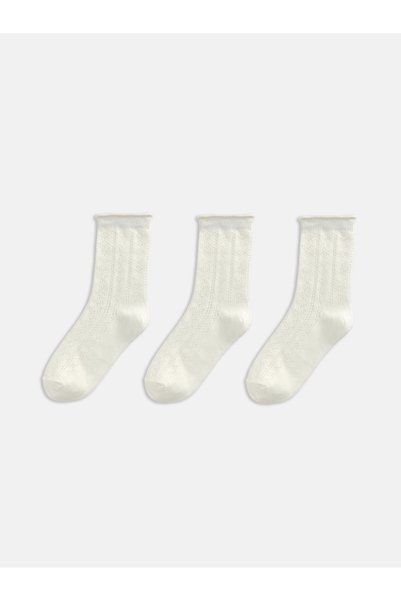 LC Waikiki Women's Socks from Uzg Store for Style Enthusiasts, 3-Piece Set