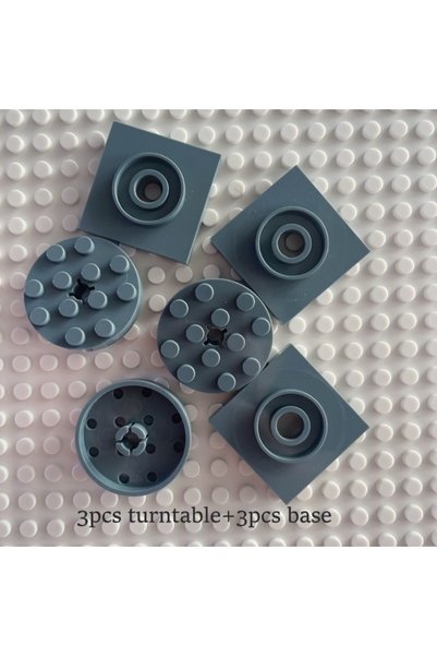 Choice Gray 6Pcs/3Sets MOC Scene Building Blocks Compatible Small Particles 4...