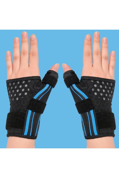 Choice Blue-2Pcs 1/2Pcs Wrist Support Brace for Arthritis Pain, Thumb Splint ...