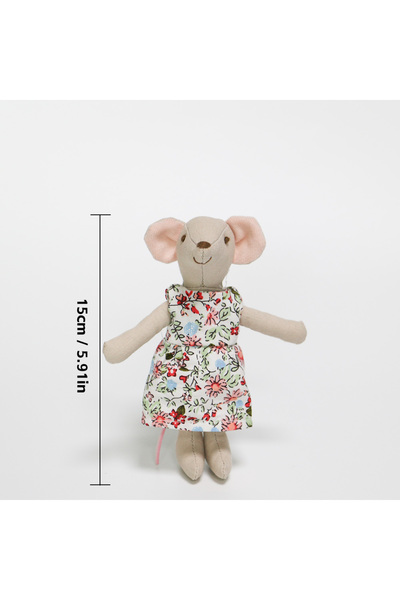 Choice Floral Dress Mouse 1PCS Plush Mouse Doll Toy Soft Stuffed Animal Frien...