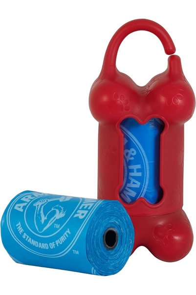 GENERAL PETMATE BONE DISPENSER AND DISPOSABLE WASTE BAGS 30 PACK ASSORTED COLORS