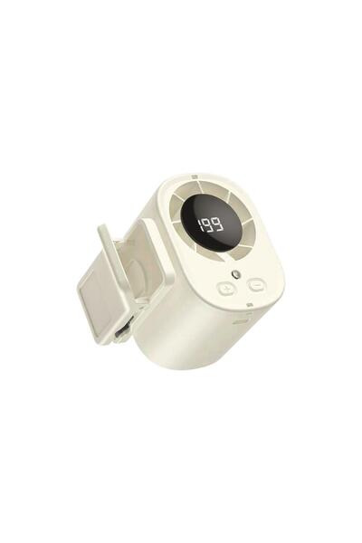 Choice white Portable Car Electric Fan LED Digital Display Cooling Function C...
