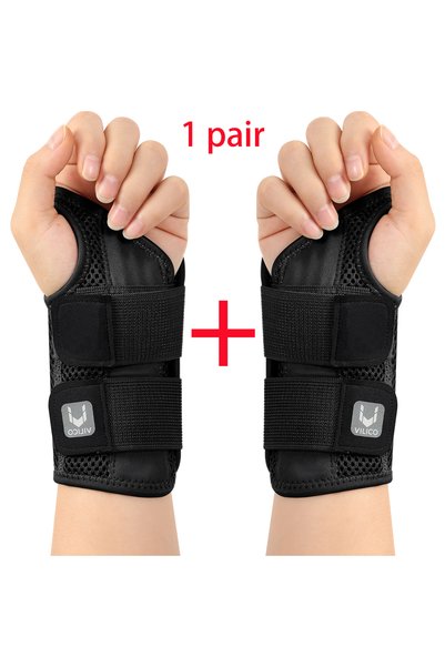 Choice L/XL 1 pair black 2 Finger Joint Pain Tendon Sheath Adjustable Dual St...