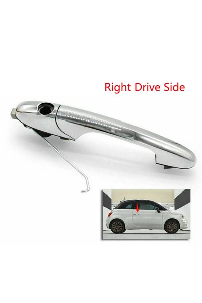 Choice right For Fiat 500 2007-2020 Passenger Left Or Right Side Chrome Outer...
