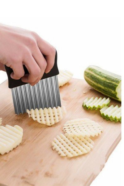 Janva Şekilli Sebze Ve Meyve Dilimleyici Patates Dilimleyici Cips Kesici