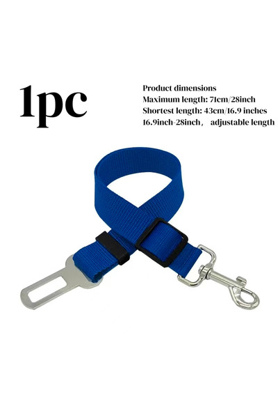 Choice Blue seat belt 1pc Car Pet Seat Belt, Adjustable Safety Rope, Rust Pro...