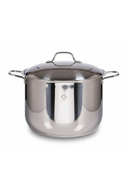 GRÜNBERG Stainless Steel Pot with Lid Grunberg GR3130, 30 cm, 16 Liters