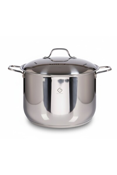 GRÜNBERG Stainless Steel Pot with Lid Grunberg GR3132, 32 cm, 17.4 Liters