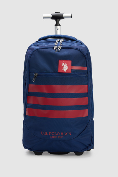 U.S. Polo Assn. حقيبة ظهر بعجلات باللون الأزرق الداكن، موديل 50317503-VR033.