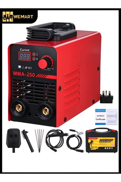 Wemart 250A 220V Welder,MMA Welding Machine with Synergic Control,Arc Force a...