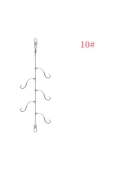 Choice مجموعة من 10 خطافات صيد فائقة الحدة - تصميم على شكل حرف "T"، 5 خطافات ...