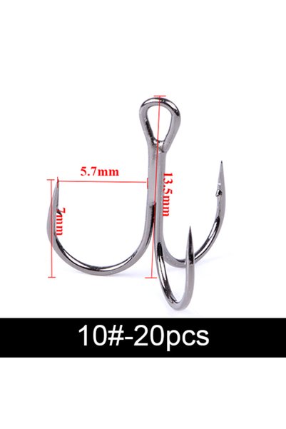 Choice FH-002-10 FTK Treble Hook Baitholder Bass Fishing Hook Lure Holder Fly...