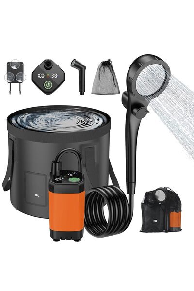 OASISGALORE Portable Camping Shower for Outdoor, 6000mAh Rechargeable Camping...