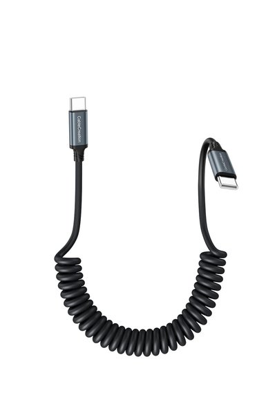 GENERAL CableCreation Coiled USB C Cable, USB A to USB C Cable for Car Charging