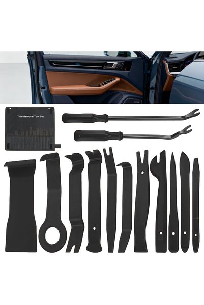 Generic 13 Pcs Auto Trim Removal Tool Kit, Pry Tool, Auto Fastener Remover Pr...