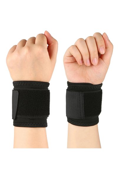 Choice 2pcs Compression Wrap Sports Wrist Support Thin Breathable Adjustable ...