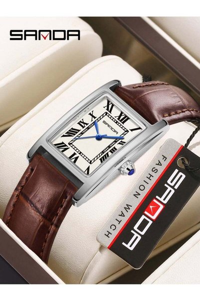 Sanda Watches For Women New 1150 Fashion Couple Watch Elegant Design Rectangu...