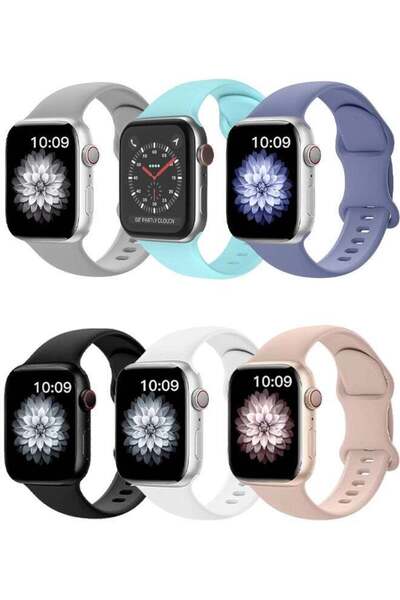 HablTech 3 Pcs Sport Silicone Band Compatible with Apple Watch 38mm/40mm/41mm...