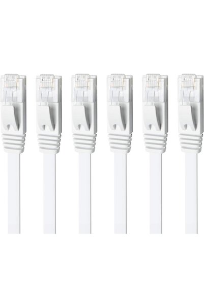 EXCEFORE كابل إيثرنت CAT 6، عبوة من 6 قطع بطول 3 أقدام، كابلات شبكة LAN عالية...