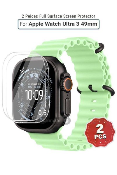 GENERAL huanmate 2 Pieces Apple Watch Ultra 3 49mm Premium Screen Protector- ...