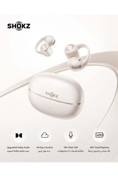 Shokz OpenDots 2 Open Ear Headphones - Premium Dolby Audio, 40 hrs Playtime, ...
