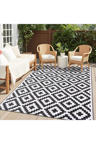 Bukela Waterproof Outdoor Rug- Durable Plastic Straw Patio Mat for Camping RV...