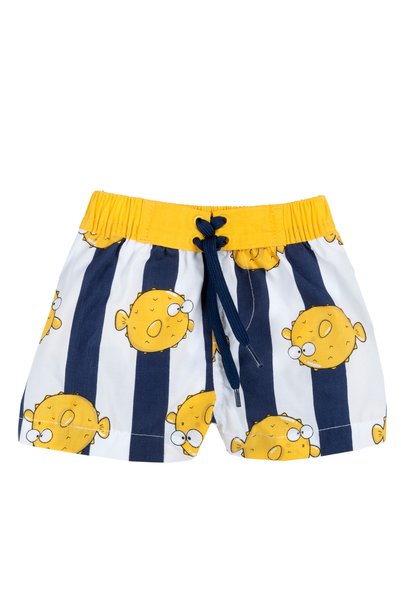 Chicco Boxeri plaja copii, galben cu model, 07083