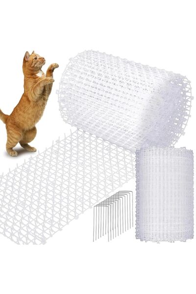 THE WHITE SHOP Cat Scat Mat with Spikes, Prickle Strips Network Digging Stopp...