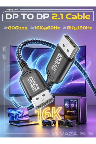 Mi VAZA كابل HDMI 2.1 بدقة 8K - يدعم دقة 8K@60Hz، و4K@120Hz، و2K@240Hz، و1080...