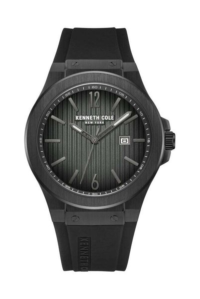Kenneth Cole New York Men Modern Classic Quartz Analog Black Dial Watch - 43m...