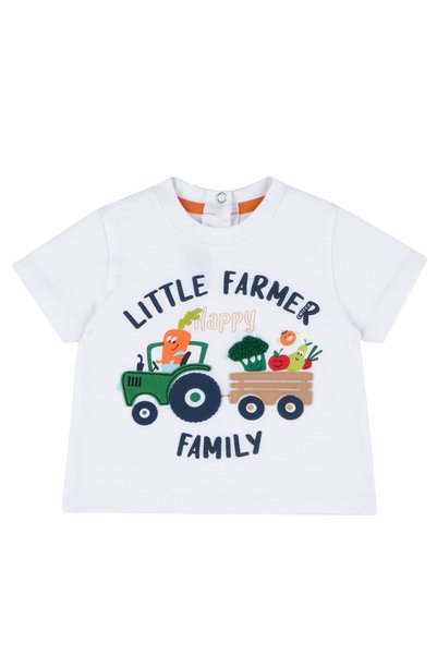 Chicco Tricou copii Chicco, alb cu model, 67571