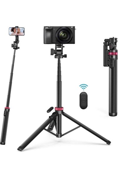 ulanzi MT-78 Extendable Phone Tripod, metal 72.83" Selfie Stick Camera Tripod...