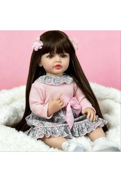 Pinky Reborn Pinky Lovely 22inch 55cm Reborn Baby Dolls Girl Real Life Full B...
