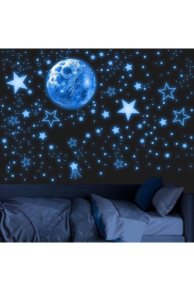 Robmoda 965 PCS Glow in The Dark Stars and Moon for Ceiling, Luminous Stars a...