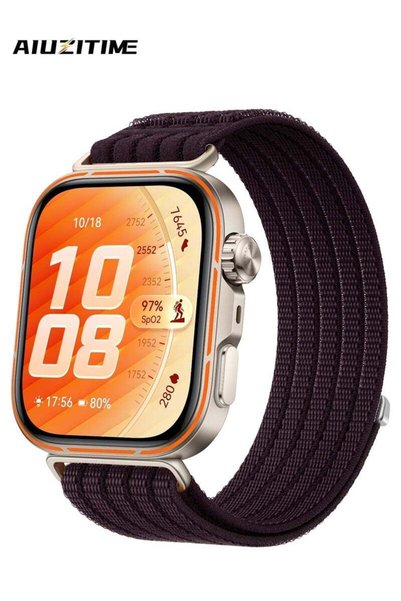 GENERAL حزام نايلون من AIUZITIME لساعة HUAWEI Watch Fit 5/Fit 5 Pro/Fit 4/Fit...