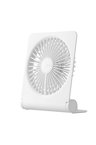JISULIFE مروحة مكتب صغيرة، مروحة طاولة محمولة قابلة لإعادة الشحن عبر USB، بطا...