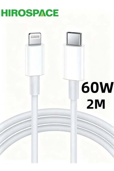 GENERAL كابل شاحن هايوسبيس لآيفون، طول 2 متر، من نوع USB-C إلى Lightning، يدع...