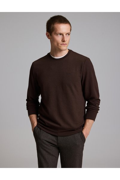 Pierre Cardin Dark Brown Regular Fit, Sleeveless, Crew Neck Sweatshirt 503306...