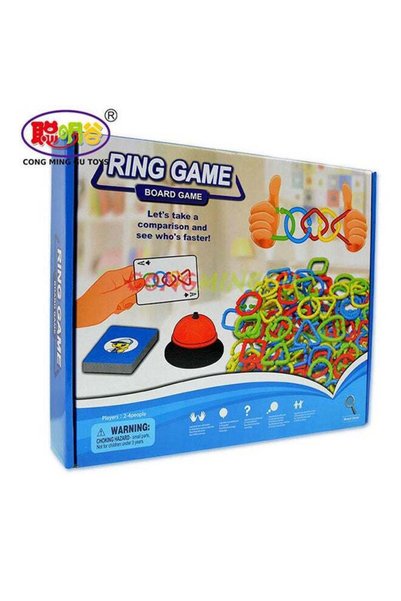 Generic Pack Of 72 Interactive Ring Board Game Intelligence Developement Toy ...