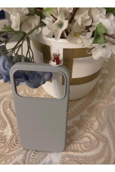 lotusbybuket غطاء سيليكون لهاتف iPhone 18 Pro بتصميم على شكل شاي حلو.