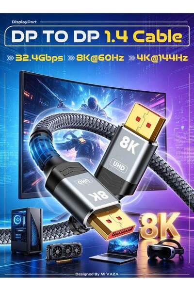 Mi VAZA كابل إيثرنت Cat 8 عالي السرعة - 40 جيجابت في الثانية - 2000 ميجاهرتز ...