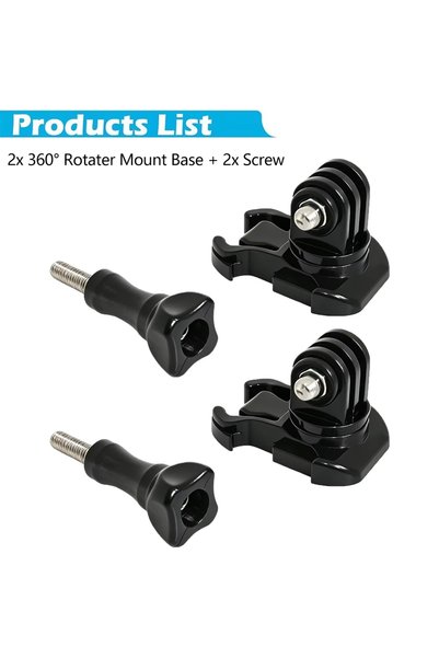 Choice 2x Rotate Mount Accessories Kit for GoPro Hero 13 12 11 10 9 8 7 6 5 4...